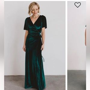 Meghan Velvet Wrap Maxi Dress